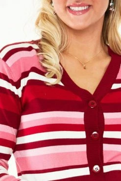 Voodoo Vixen Day Stripe Cardigan 9 Voodoo Vixen Day Stripe Cardigan -Clorhing Shop day stripe cardigan voodoo vixen 5 300x