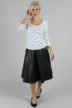 Voodoo Vixen De Vil Mono Polka Dot Top -Clorhing Shop de vil mono polka dot top voodoo vixen 4 300x