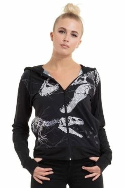 JAWBREAKER Dino Bones Hoodie 8 JAWBREAKER Dino Bones Hoodie -Clorhing Shop dino bones hoodie jawbreaker 4 300x