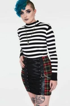 JAWBREAKER Disgraced Tartan Tube Skirt