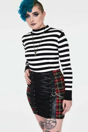 JAWBREAKER Disgraced Tartan Tube Skirt 1 JAWBREAKER Disgraced Tartan Tube Skirt