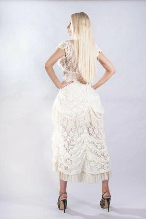 Burleska Dita Sleeveless Gothic Top In Stretch Lace 2 Burleska Dita Sleeveless Gothic Top In Stretch Lace - Image 2