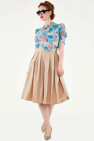 Voodoo Vixen Dita Teese Fan Print Pinup Top 1 Voodoo Vixen Dita Teese Fan Print Pinup Top