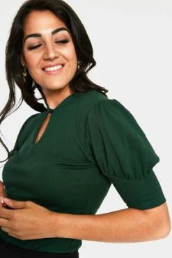 Voodoo Vixen Dita Teese Keyhole Top 17 Voodoo Vixen Dita Teese Keyhole Top -Clorhing Shop dita teese green keyhole top tpa 2472 02.1079 300x