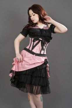 Burleska Diva Knee Length Skirt In Taffeta -Clorhing Shop diva knee length skirt in taffeta burleska 6 300x