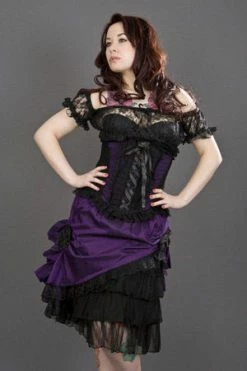 Burleska Diva Knee Length Skirt In Taffeta