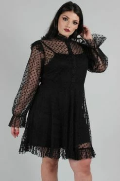 JAWBREAKER Don't Mesh With My Heart Ruffled Skater Dress -Clorhing Shop dont mesh with my heart ruffled skater dress jawbreaker 6 300x