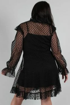 JAWBREAKER Don't Mesh With My Heart Ruffled Skater Dress -Clorhing Shop dont mesh with my heart ruffled skater dress jawbreaker 7 300x