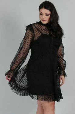 JAWBREAKER Don't Mesh With My Heart Ruffled Skater Dress -Clorhing Shop dont mesh with my heart ruffled skater dress jawbreaker 8 300x