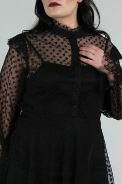 JAWBREAKER Don't Mesh With My Heart Ruffled Skater Dress -Clorhing Shop dont mesh with my heart ruffled skater dress jawbreaker 9 300x