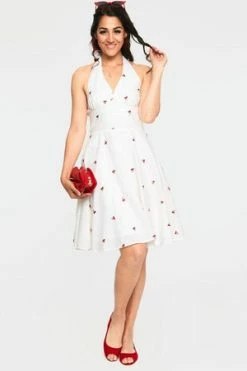 Voodoo Vixen Winnie Halter Neck Dress -Clorhing Shop dra 9120 bi 02 1 300x