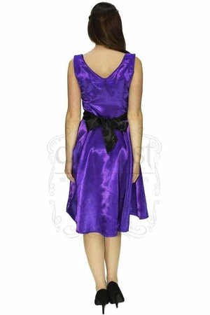 Dr Faust Draped Heart Silk Red Midi Dress - Quinn 2 Dr Faust Draped Heart Silk Red Midi Dress - Quinn - Image 2