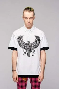 Long Clothing Eagle Polo Shirt – Unisex -Clorhing Shop eagle polo shirt unisex long clothing 3 300x