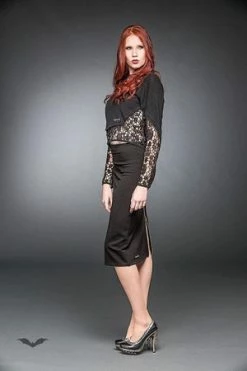 QUEEN OF DARKNESS Elegant Pencil-Skirt -Clorhing Shop elegant pencil skirt queen of darkness 3 300x