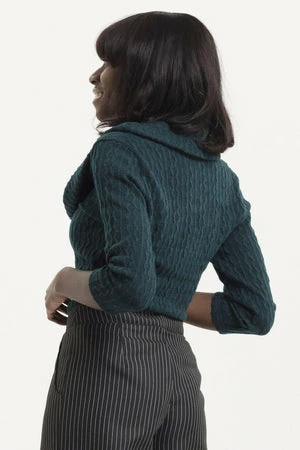 Voodoo Vixen Elena Knitted Cowl Neck Sweater 2 Voodoo Vixen Elena Knitted Cowl Neck Sweater - Image 2