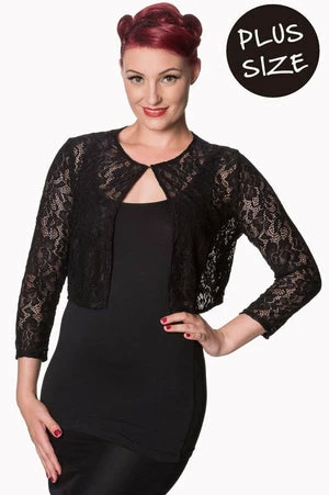 Banned Feeling Rosy Plus Size Bolero 4 Banned Feeling Rosy Plus Size Bolero - Image 4