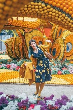 Voodoo Vixen Flora Calla Lily 40s Style Dress -Clorhing Shop flora calla lily 40s style dress voodoo vixen 6 300x