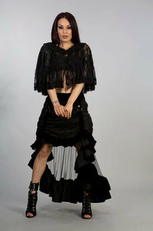 Burleska Francesca Gothic Bolero In Black Lace 4 Burleska Francesca Gothic Bolero In Black Lace - Image 4