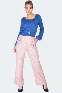 Voodoo Vixen Frill Neck Lace Knit Cardigan -Clorhing Shop frill neck lace knit cardigan caa 3604 03.1217 300x