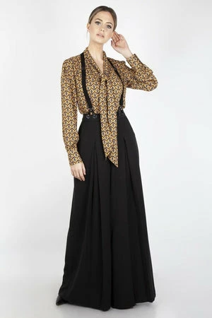 Voodoo Vixen Gabby Crepe Long Sleeve Bow Top 5 Voodoo Vixen Gabby Crepe Long Sleeve Bow Top - Image 5