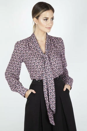 Voodoo Vixen Gabby Crepe Long Sleeve Bow Top 6 Voodoo Vixen Gabby Crepe Long Sleeve Bow Top - Image 6