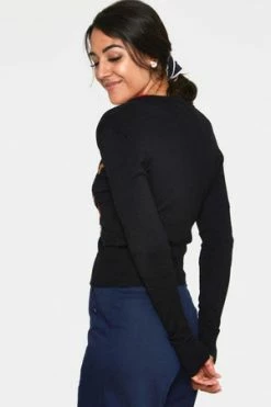 Voodoo Vixen Ginny Woodland Cardigan 46 Voodoo Vixen Ginny Woodland Cardigan -Clorhing Shop ginny black woodland cardigan caa 3503 05.1016 300x