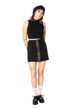 Banned Glam Goth Bodycon Skirt 7 Banned Glam Goth Bodycon Skirt -Clorhing Shop glam goth bodycon skirt banned 4 300x