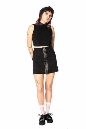 Banned Glam Goth Bodycon Skirt 4 Banned Glam Goth Bodycon Skirt - Image 4