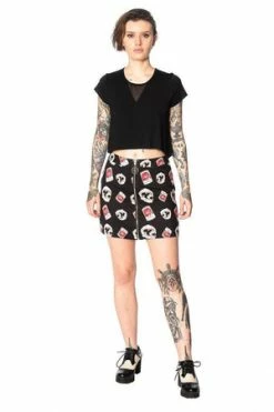 Banned Glampire Bodycon Skirt 8 Banned Glampire Bodycon Skirt -Clorhing Shop glampire bodycon skirt banned 4 300x