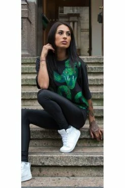 Dr Faust Green Snake God Black T-Shirt - Joshua -Clorhing Shop green snake god black t shirt joshua dr faust 5 300x