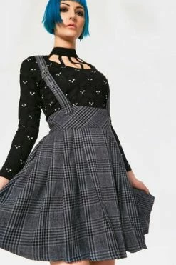 JAWBREAKER Grey Days High Waisted Skirt -Clorhing Shop grey days high waisted skirt ska 3404 01.864 300x