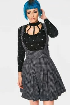 JAWBREAKER Grey Days High Waisted Skirt