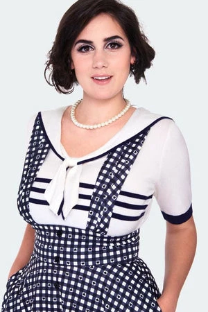 Voodoo Vixen Heart Gingham Overall Flare Skirt 5 Voodoo Vixen Heart Gingham Overall Flare Skirt - Image 5