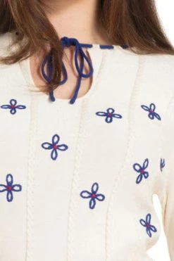 Voodoo Vixen Holly Floral Sweater -Clorhing Shop holly floral sweater voodoo vixen 3 300x