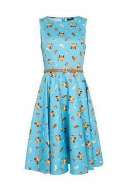 Voodoo Vixen Honey Flared Cat Print Dress -Clorhing Shop honey flared cat print dress voodoo vixen 3 300x