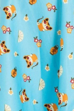 Voodoo Vixen Honey Flared Cat Print Dress -Clorhing Shop honey flared cat print dress voodoo vixen 4 300x