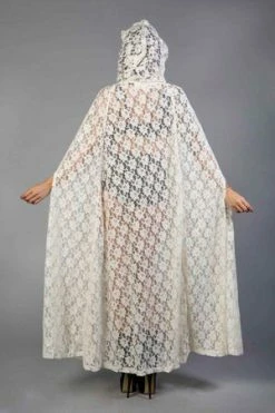 Burleska Hooded Gothic Victorian Cape In Lace 16 Burleska Hooded Gothic Victorian Cape In Lace -Clorhing Shop hooded gothic victorian cape in lace burleska 8 300x