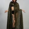 Burleska Hooded Gothic Victorian Cape In Lace