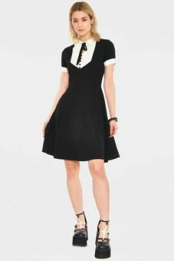 JAWBREAKER In A Mood Tie Neck Dress -Clorhing Shop in a mood tie neck dress dra 9011 03.858 300x