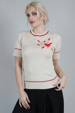 Voodoo Vixen Jamie Arrow Through The Heart Pullover