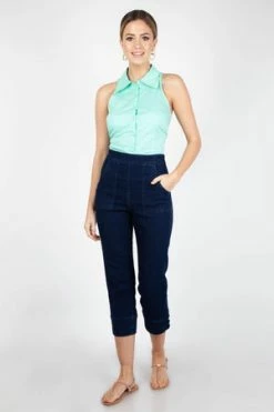 Voodoo Vixen Jasmine Sleeveless Shirt -Clorhing Shop jasmine sleeveless shirt voodoo vixen 6 300x