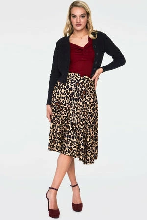 Voodoo Vixen Jazmine 1940s Heart Knit Cardigan 5 Voodoo Vixen Jazmine 1940s Heart Knit Cardigan - Image 5