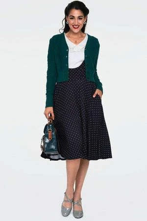 Voodoo Vixen Jazmine 1940s Heart Knit Cardigan 10 Voodoo Vixen Jazmine 1940s Heart Knit Cardigan - Image 10