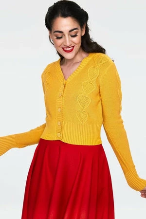 Voodoo Vixen Jazmine 1940s Heart Knit Cardigan 13 Voodoo Vixen Jazmine 1940s Heart Knit Cardigan - Image 13