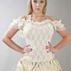 Burleska Jessie Victorian Vintage Top In Lycra And Lace Overlay