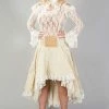 Burleska Julia High Low Skirt In Taffeta