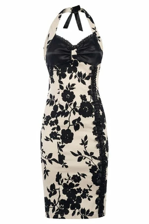 Voodoo Vixen Kiki Halter Neck Pencil Dress 3 Voodoo Vixen Kiki Halter Neck Pencil Dress - Image 3