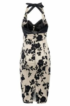 Voodoo Vixen Kiki Halter Neck Pencil Dress 7 Voodoo Vixen Kiki Halter Neck Pencil Dress -Clorhing Shop kiki halter neck pencil dress voodoo vixen 4 300x