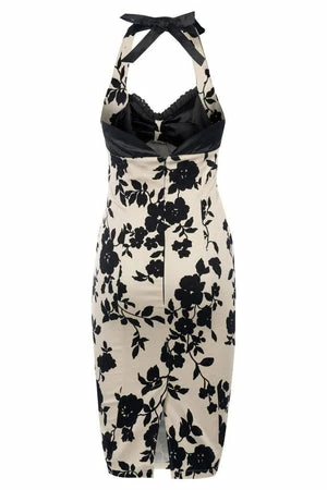 Voodoo Vixen Kiki Halter Neck Pencil Dress 4 Voodoo Vixen Kiki Halter Neck Pencil Dress - Image 4