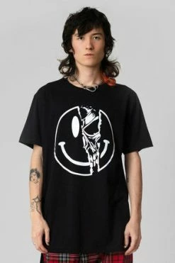 Long Clothing Killer Smiley - T-shirt - Unisex -Clorhing Shop killer smiley t shirt unisex long clothing 6 300x